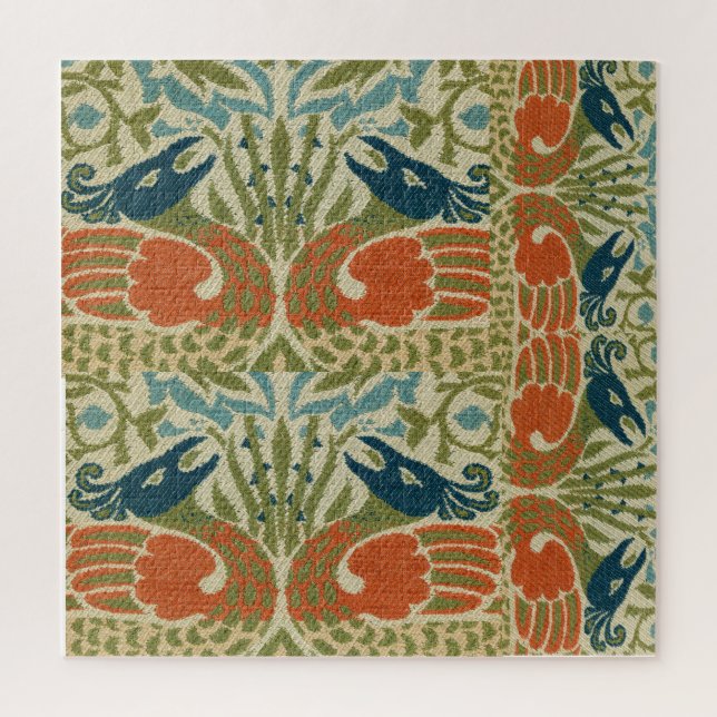 Two birds William Morris Jigsaw Puzzle (Vertical)