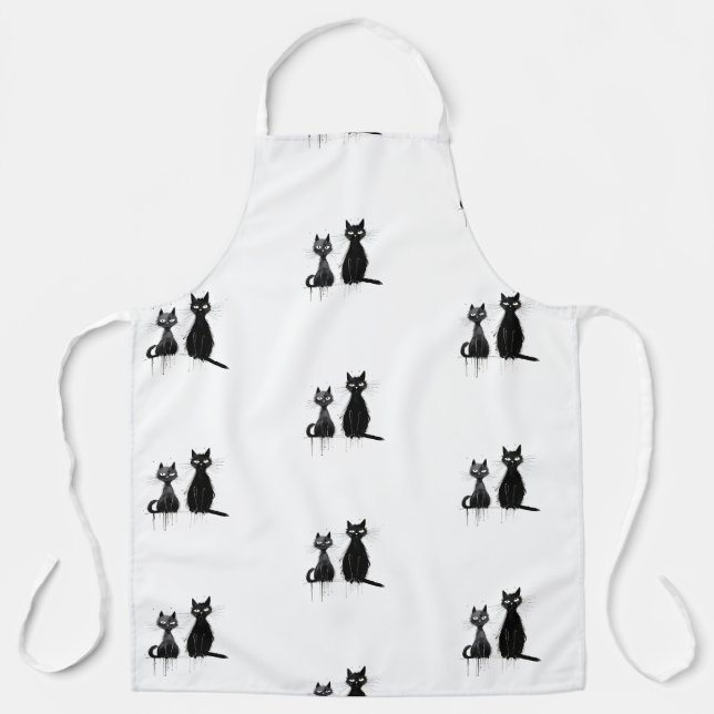 Two Black Cats Apron (Front)