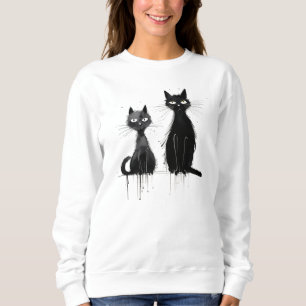 Two Black Cats Sweatshirt