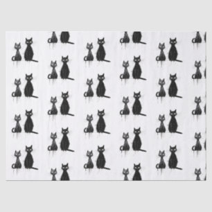 Two Black Cats Tissue Paper