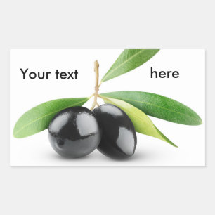 Two black olives sticker
