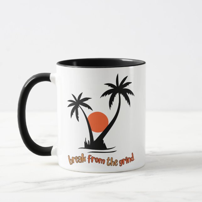Two Black Palms Coffee Mug (Left)