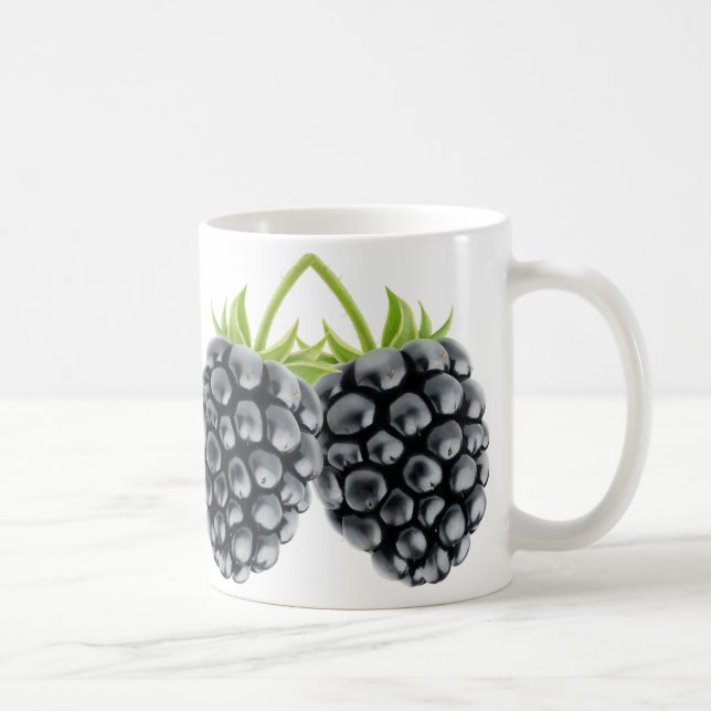 Two blackberries coffee mug (Right)