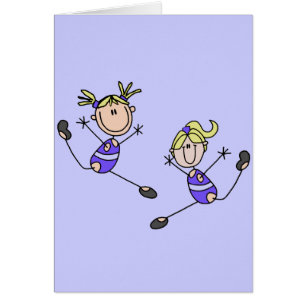 Two Blonde Girl Gymnast Tshirts and Gifts