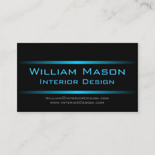 Two Blue Stripes Professional Business Card