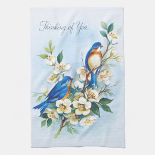 Two Bluebirds Kitchen Towel