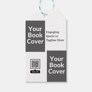 Two Book Endorsement Bookmark with Ribbon Hole Gift Tags