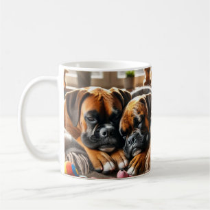 Two Boxers, One Heart: A Paw-sitively Perfect Vale Coffee Mug