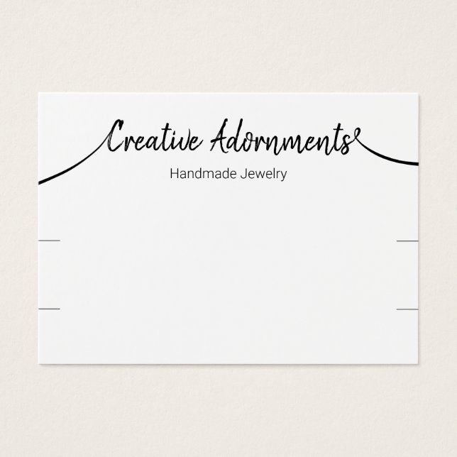  Two Bracelet Display Signature Script White (Front)