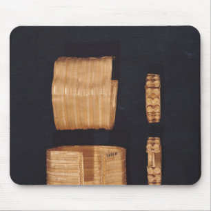 Two bracelets and a pair of earrings mouse pad