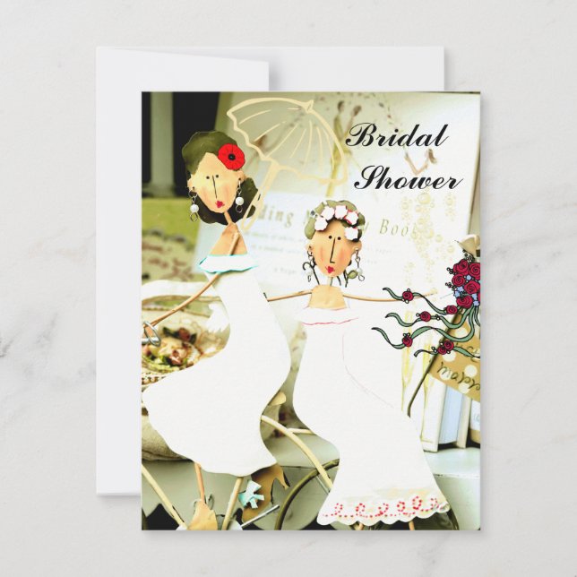 Two Brides Bridal Shower Invitation (Front)