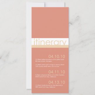 Two Brides Itinerary Announcements