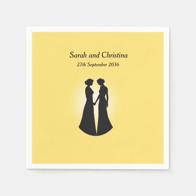 Two Brides Napkin (Front)