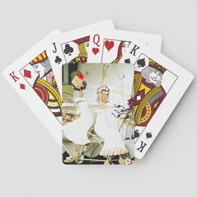 Two Brides Playing Cards (Back)