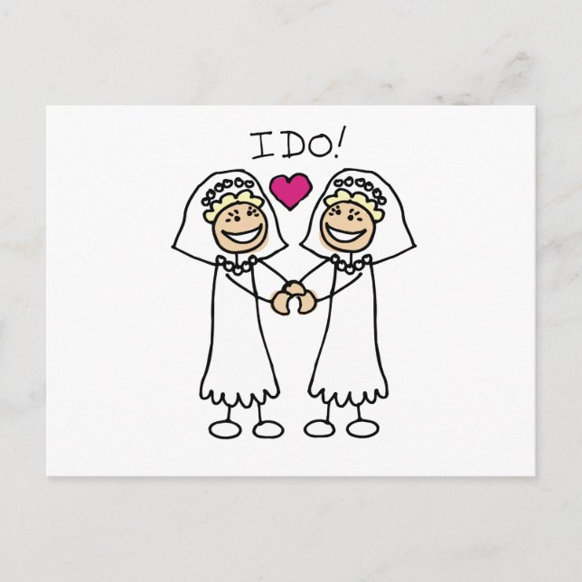 Two Brides Postcard (Front)