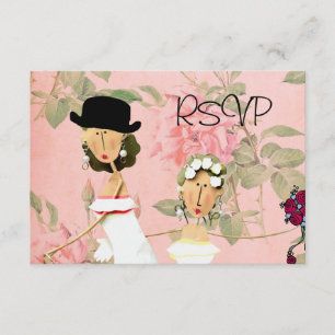 Two Brides RSVP Card