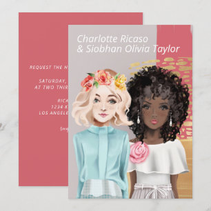 Two Brides Wedding Invitation