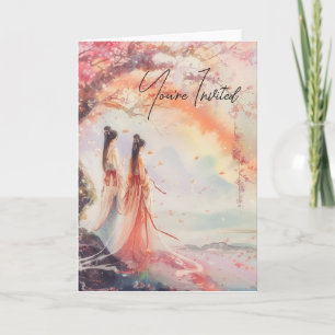 Two Brides Wedding Invite Digital Print
