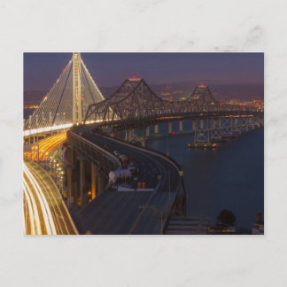 Two Bridges San Francisco–Oakland Bay Bridge Postcard