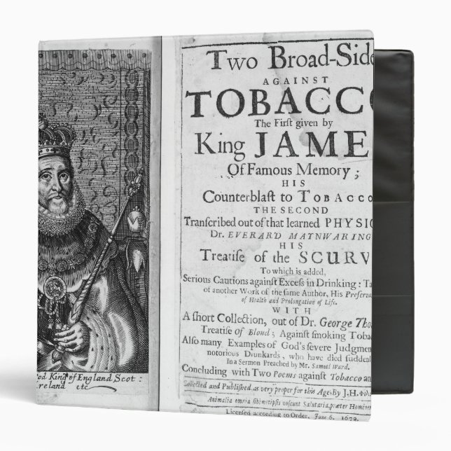 'Two Broadsides Against Tobacco Binder (Front/Inside)