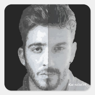 Two Brothers Legend, Kraków, Poland Myth Square Sticker