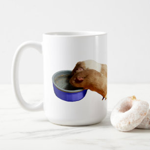 Two Brown And White Smooth Hair Guinea Pigs, Coffee Mug