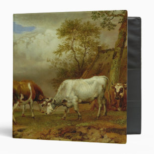 Two Bulls with Locked Horns, 1653 Binder