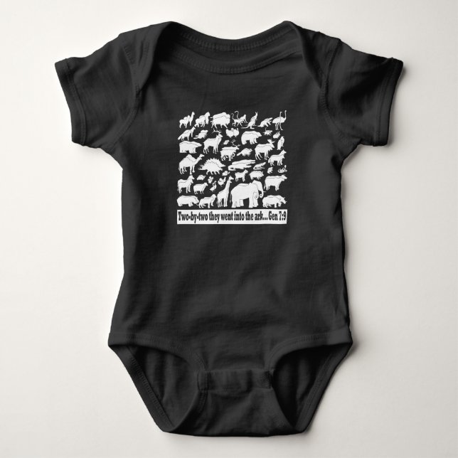 Two-by-Two Baby One-piece Bodysuit (Front)
