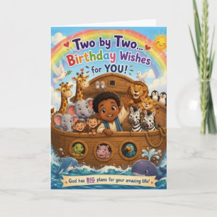 Two by Two Birthday Card