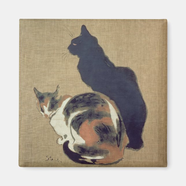 Two Cats, 1894 Magnet (Front)
