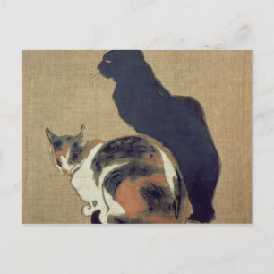 Two Cats, 1894 Postcard