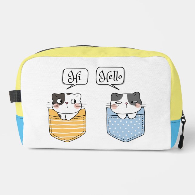 two cats dopp kit (Front)
