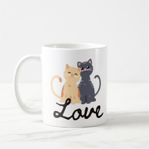 Two Cats in Love Coffee Mug