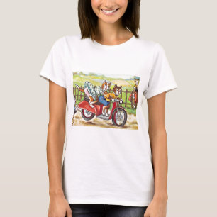Two Cats On a Motorcycle T-Shirt