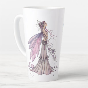 Two Celestial Fairies by Molly Harrison Art Latte Mug