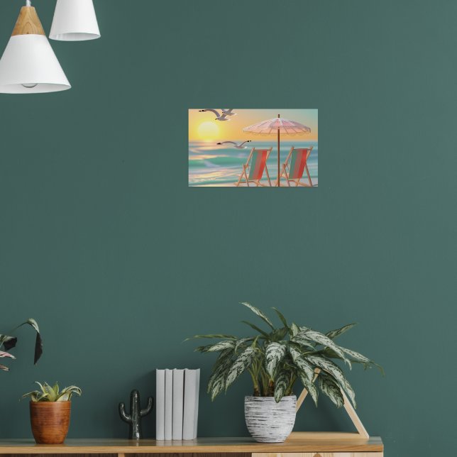 "Two Chairs By The Sea" Poster (Living Room 1)