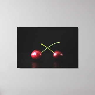 Two Cherries 36x24 (90x60cm) waca Canvas Print