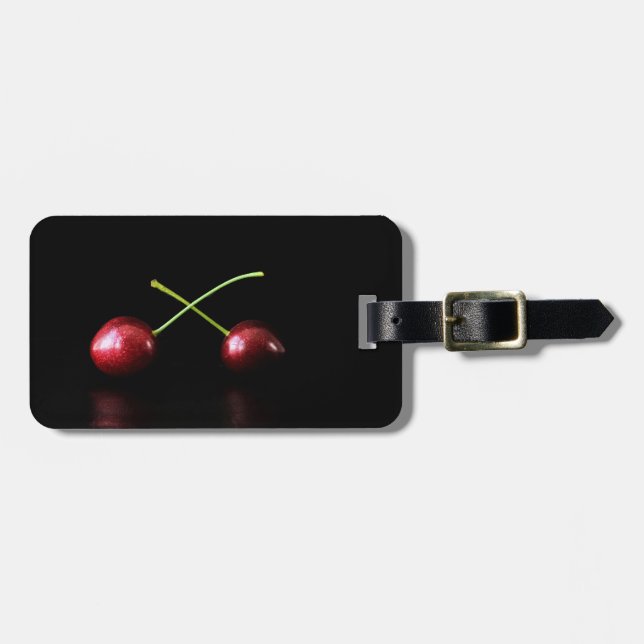 Two Cherries cd lt arc6 Luggage Tag (Front Horizontal)