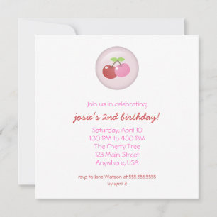 Two Cherries Invitation