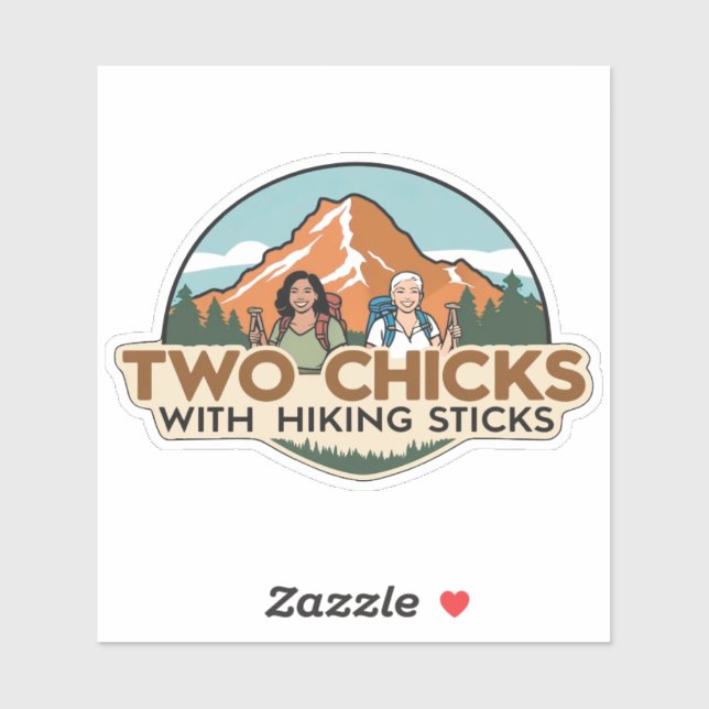 Two Chicks Sticker (Glossy Transparent) (Feuille)