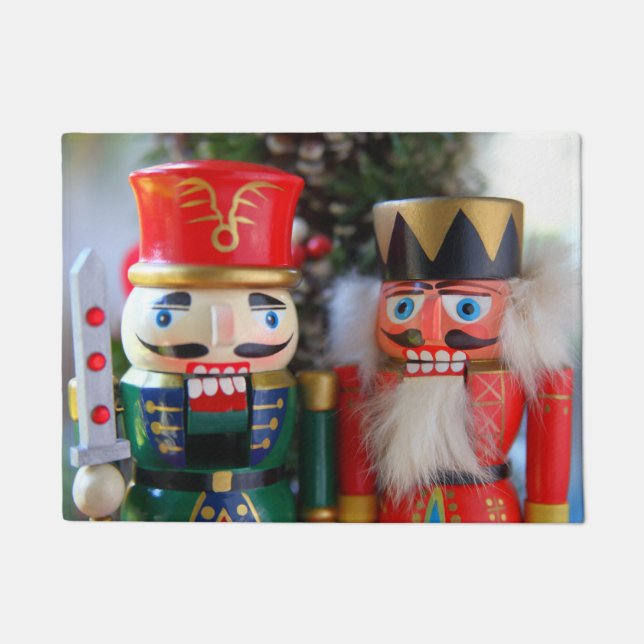 Two Christmas nutcrackers Doormat (Front)