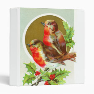 Two Christmas robins Binder