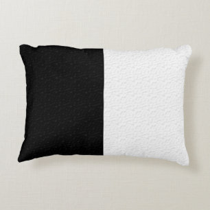 Two Colour Black And White Accent Pillow