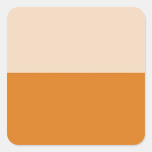 Two Colour Block Art Square Sticker