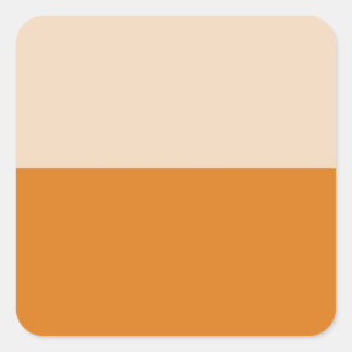 Two Colour Block Art Square Sticker