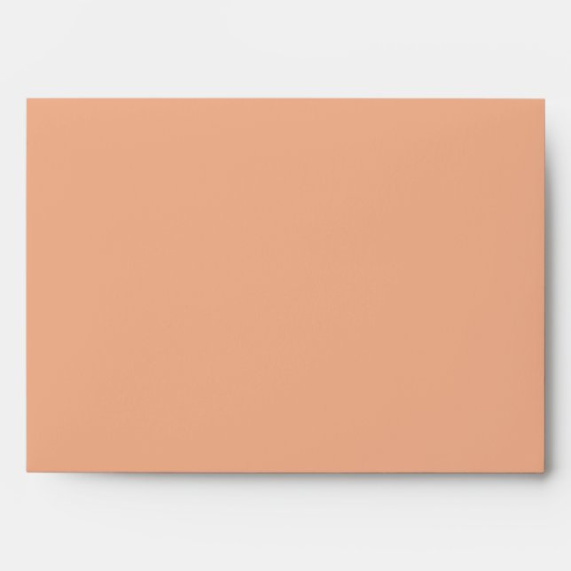 Two Colour Coral or Peach Customizable Wedding Envelopes (Front)
