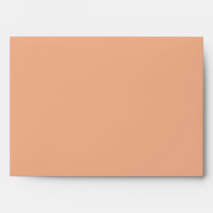 Two Colour Coral or Peach Customizable Wedding Envelopes