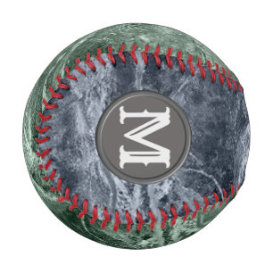 Two colour marble monogram - Pick your colours Baseball