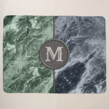 Two colour marble monogram - Pick your colours