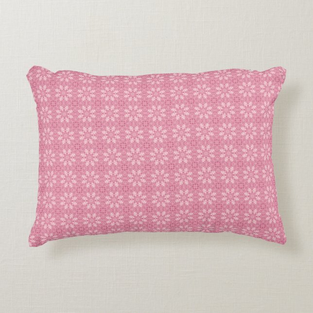 Two coloured pattern accent pillow (Front)